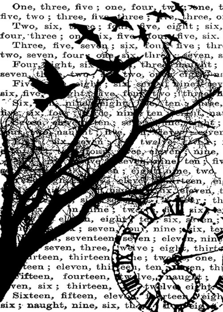 Stampers Anonymous Time Tim Holtz Components Cling Mount Collage Stamp (COM004) Stampers Anonymous Time Tim Holtz Components Cling Mount Collage Stamp (COM004)