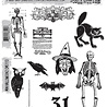 Stampers Anonymous Mini Halloween 2 Tim Holtz Cling Stamps (CMS113)