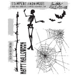 Stampers Anonymous Trick-Or-Treat Tim Holtz Cling Stamps (CMS050)