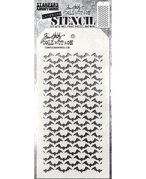 Stampers Anonymous Batground Tim Holtz Layering Stencil (THS046)