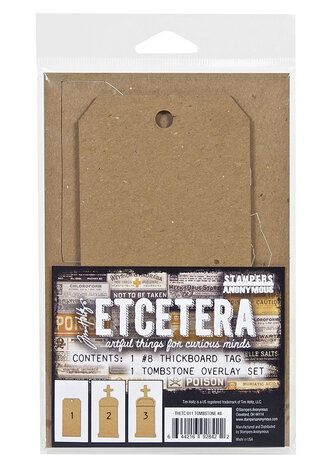 Stampers Anonymous Tombstone #8 Tim Holtz Etcetera Chipboard (THETC011) Stampers Anonymous Tombstone #8 Tim Holtz Etcetera Chipboard (THETC011)