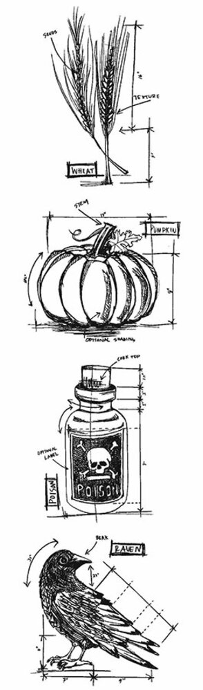 Stampers Anonymous Halloween 2 Mini Tim Holtz Blueprint Strip Stamps (THMB013) Stampers Anonymous Halloween 2 Mini Tim Holtz Blueprint Strip Stamps (THMB013)