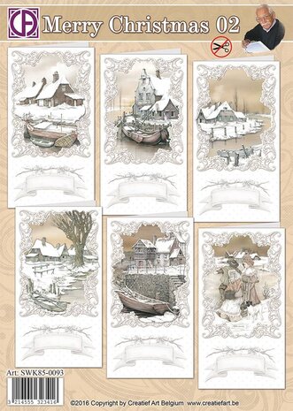 Creatief Art Merry Christmas 02 Card Kit (SWK85-0093) Creatief Art Merry Christmas 02 Card Kit (SWK85-0093)