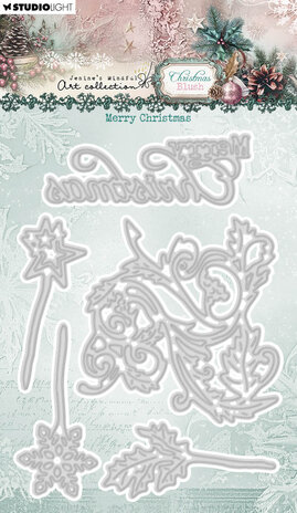 Studio Light Christmas Blush Cutting Die Merry Christmas (JMA-CB-CD1060) Studio Light Christmas Blush Cutting Die Merry Christmas (JMA-CB-CD1060)