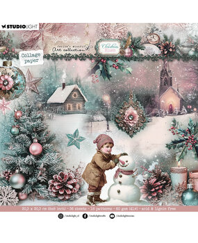 Studio Light Christmas Blush Collage Paper Pad (JMA-CB-CPP391)