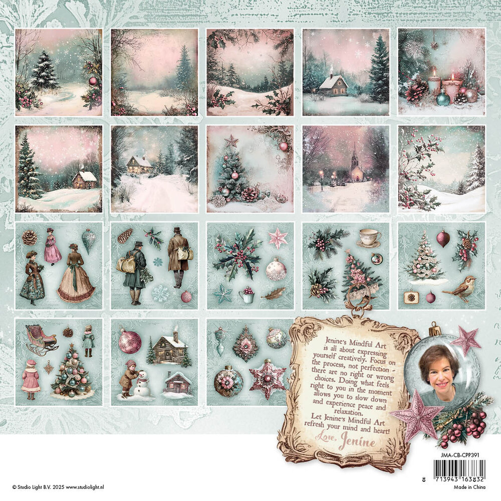 Studio Light Christmas Blush Collage Paper Pad (JMA-CB-CPP391) Studio Light Christmas Blush Collage Paper Pad (JMA-CB-CPP391)