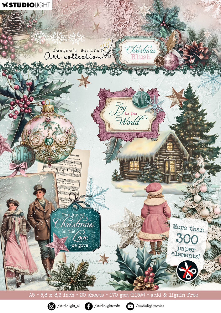 Studio Light Christmas Blush Die-cut Paper Elements (JMA-CB-DCPP392) Studio Light Christmas Blush Die-cut Paper Elements (JMA-CB-DCPP392)