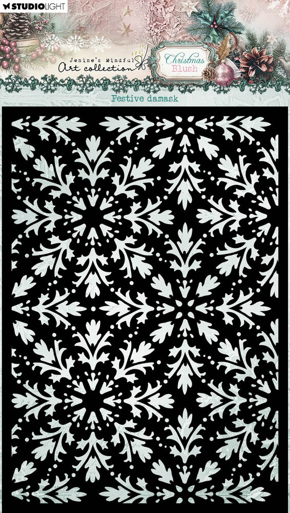 Studio Light Christmas Blush Mask Festive Damask (JMA-CB-MASK374) Studio Light Christmas Blush Mask Festive Damask (JMA-CB-MASK374)