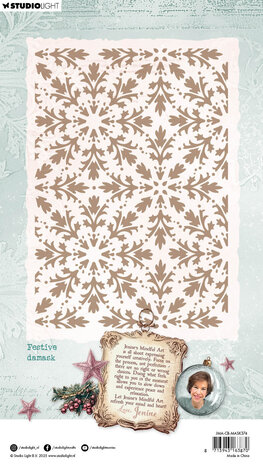 Studio Light Christmas Blush Mask Festive Damask (JMA-CB-MASK374) Studio Light Christmas Blush Mask Festive Damask (JMA-CB-MASK374)