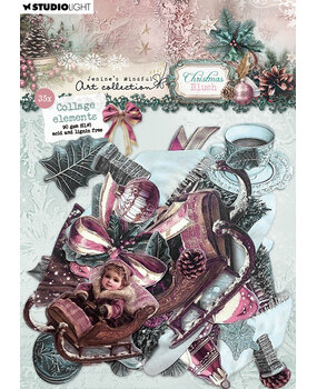 Studio Light Christmas Blush Collage Elements (35pcs) (JMA-CB-PE45)