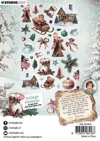 Studio Light Christmas Blush Collage Elements (35pcs) (JMA-CB-PE45)