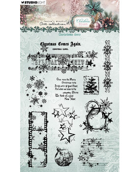 Studio Light Christmas Blush Clear Stamp Christmas Deco (JMA-CB-STAMP883)