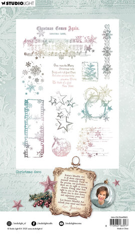 Studio Light Christmas Blush Clear Stamp Christmas Deco (JMA-CB-STAMP883) Studio Light Christmas Blush Clear Stamp Christmas Deco (JMA-CB-STAMP883)