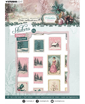 Studio Light Christmas Blush Stickers Zegels & Teksten NL (JMA-CB-STIC53)