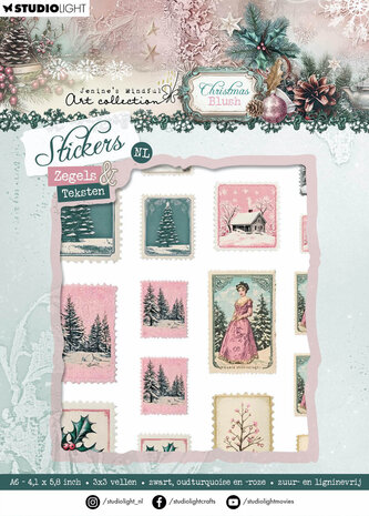 Studio Light Christmas Blush Stickers Zegels & Teksten NL (JMA-CB-STIC53) Studio Light Christmas Blush Stickers Zegels & Teksten NL (JMA-CB-STIC53)