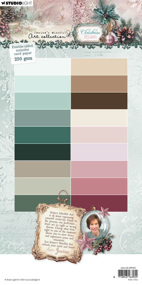 Studio Light Christmas Blush Unicolor Card Paper Double-sided (JMA-CB-UPP395) Studio Light Christmas Blush Unicolor Card Paper Double-sided (JMA-CB-UPP395)