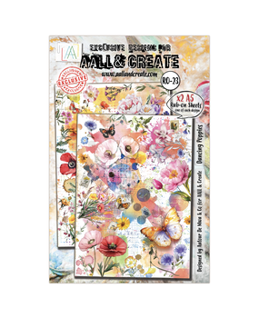 Aall and Create Radiant Florals A5 Rub-Ons Dancing Poppies (AALL-RO-023)