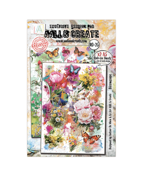 Aall and Create Radiant Florals A5 Rub-Ons Bloomscape (AALL-RO-025)