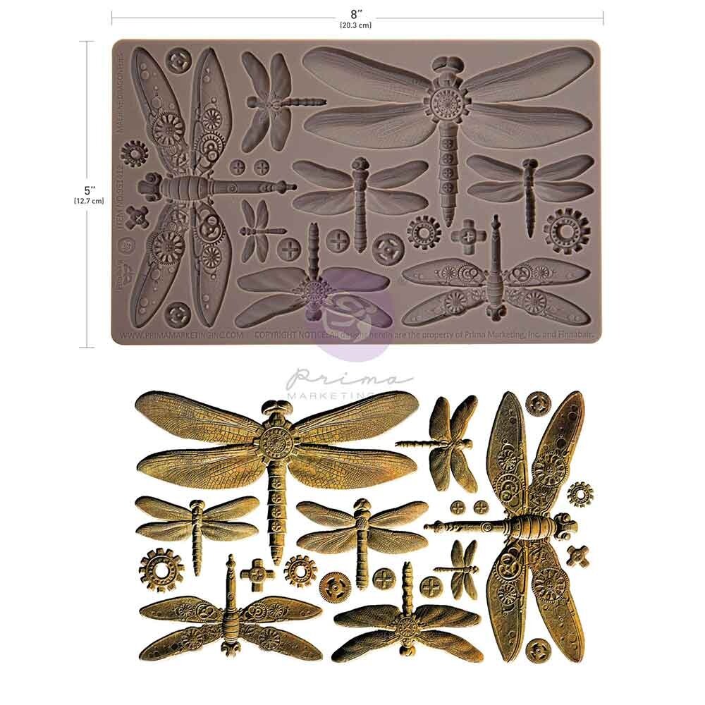 Finnabair Machine Dragonflies 5x8 Inch Decor Moulds (951412)