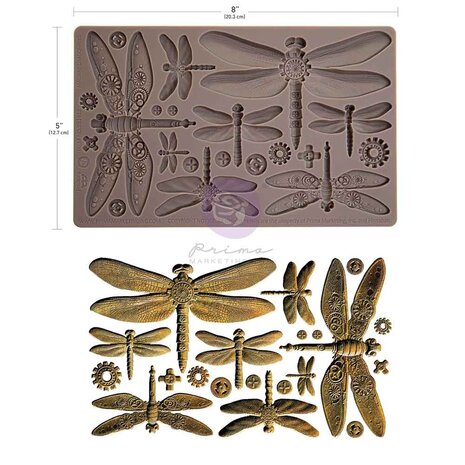 Finnabair Machine Dragonflies 5x8 Inch Decor Moulds (951412)