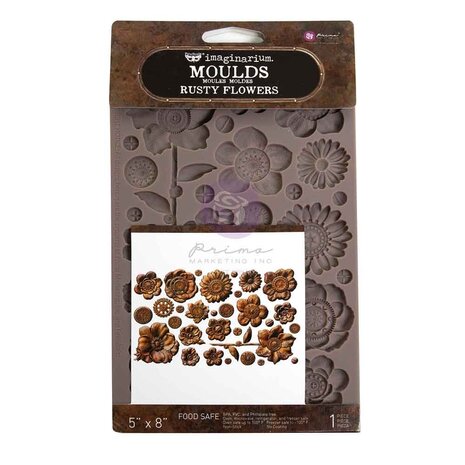Finnabair Rusty Flowers 5x8 Inch Decor Moulds (951429) Finnabair Rusty Flowers 5x8 Inch Decor Moulds (951429)