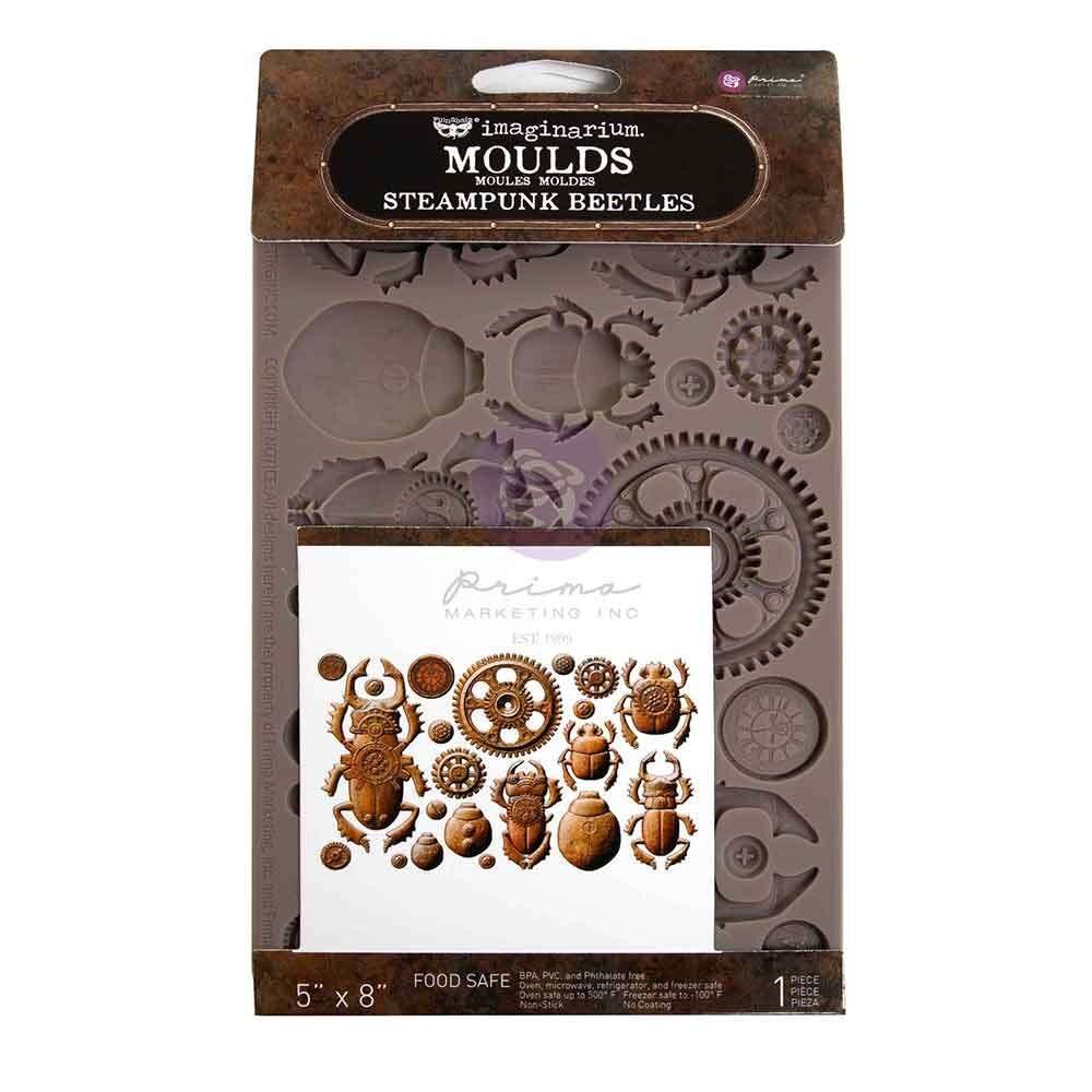 Finnabair Steampunk Beetles 5x8 Inch Decor Moulds (951436)