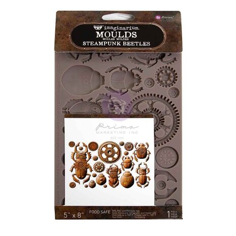 Finnabair Steampunk Beetles 5x8 Inch Decor Moulds (951436)