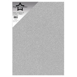 Paper Favourites Glitter Cardstock A4 Fine Silver 250gsm (5pcs) (PFSS203)
