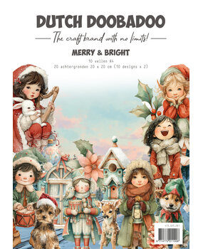 Dutch Doobadoo Merry and Bright A4 Collage Paper Set (473.005.081)