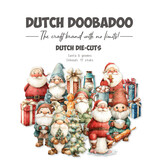 Dutch Doobadoo Merry and Bright A6 Dutch Collage Die-cuts Santa & Gnomes (17pcs) (474.007.512)