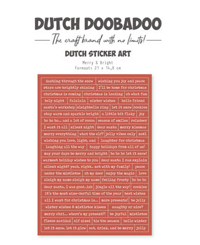 Dutch Doobadoo Merry and Bright A5 Dutch Stickers Art (491.200.040)