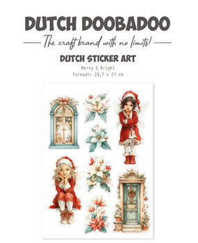 Dutch Doobadoo Merry and Bright A4 Dutch Stickers Art Transparant (491.201.007)