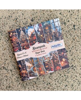 IndigoBlu Steampunk Winterfest 6x6 Inch Paper Book (IND1448)