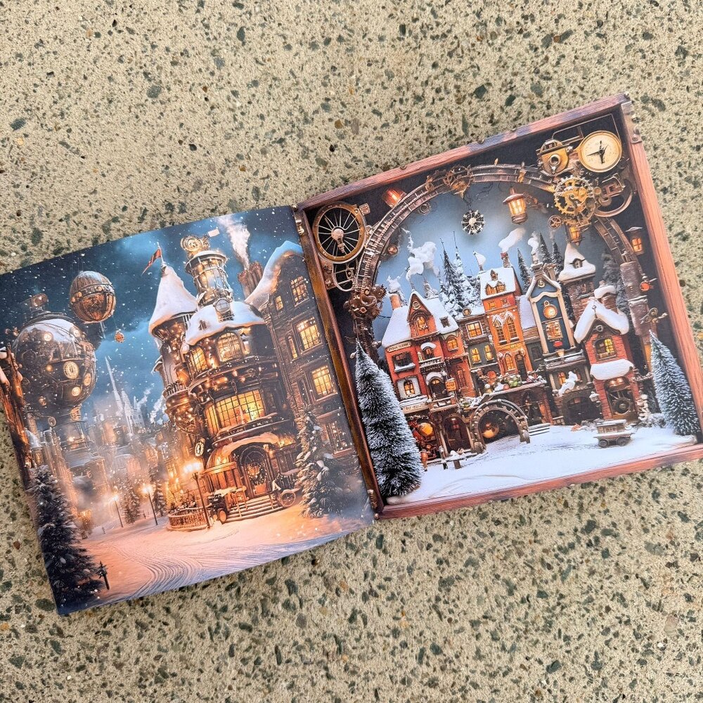IndigoBlu Steampunk Winterfest 6x6 Inch Paper Book (IND1448)