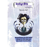 IndigoBlu Spooky Dad A6 Red Rubber Stamp (IND1473)