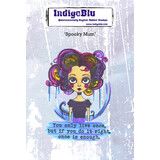 IndigoBlu Spooky Mum A6 Red Rubber Stamp (IND1474)