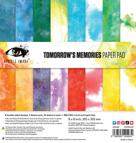 Visible Image Tomorrow's Memories 8x8 Inch Paper Pad (VIS-TOM-PP) Visible Image Tomorrow's Memories 8x8 Inch Paper Pad (VIS-TOM-PP)
