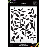 Arden Creative Studio Laurel Grove Maker Series 6x8 Inch Stencil Lots of Leaves (ACSST0010)