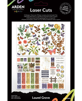Arden Creative Studio Laurel Grove Laser Cuts (98pcs) (ACSLC0005)