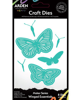Arden Creative Studio Laurel Grove Maker Series Craft Die Set Winged Essentials (ACSCD0022)