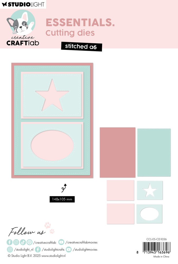 Creative Craftlab Stitched A6 Essentials Cutting Die (CCL-ES-CD1056) Creative Craftlab Stitched A6 Essentials Cutting Die (CCL-ES-CD1056)