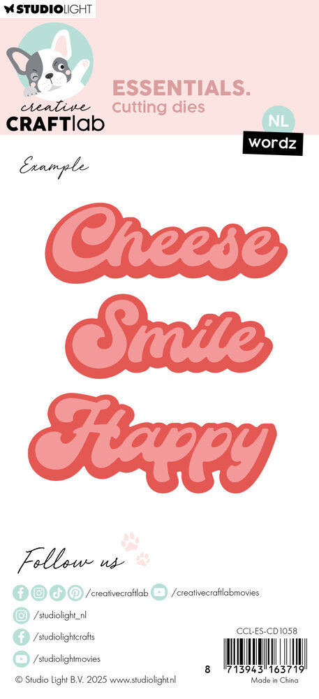 Creative Craftlab Wordz EN Essentials Cutting Die (CCL-ES-CD1058)
