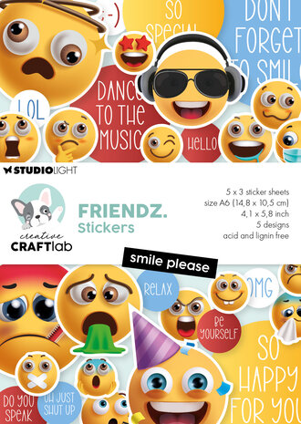 Creative Craftlab Smile Please Friendz Stickers (CCL-FR-STIC52)