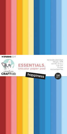 Creative Craftlab Happiness Essentials Unicolor Paper Pad (CCL-ES-UPP389) Creative Craftlab Happiness Essentials Unicolor Paper Pad (CCL-ES-UPP389)