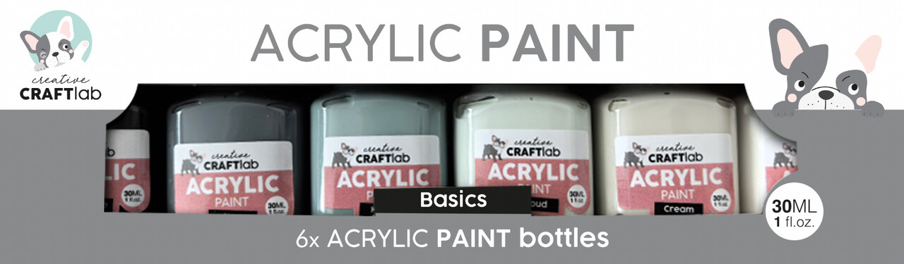 Creative Craftlab Basics Acrylic Paint (6x30ml) (CCL-ES-ACP43) Creative Craftlab Basics Acrylic Paint (6x30ml) (CCL-ES-ACP43)