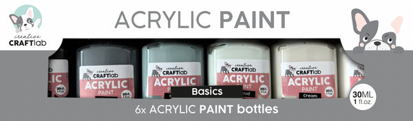 Creative Craftlab Basics Acrylic Paint (6x30ml) (CCL-ES-ACP43) Creative Craftlab Basics Acrylic Paint (6x30ml) (CCL-ES-ACP43)