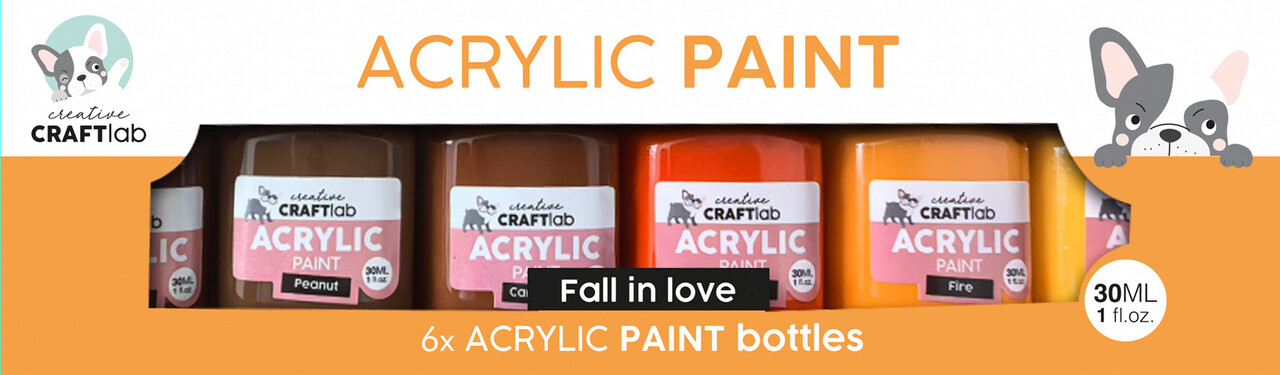 Creative Craftlab Fall in Love Acrylic Paint (6x30ml) (CCL-ES-ACP44) Creative Craftlab Fall in Love Acrylic Paint (6x30ml) (CCL-ES-ACP44)