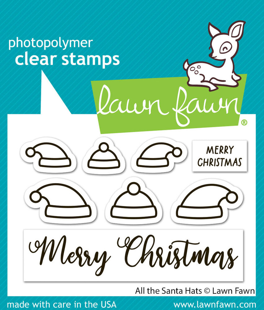 Lawn Fawn All The Santa Hats Clear Stamps (LF3904)