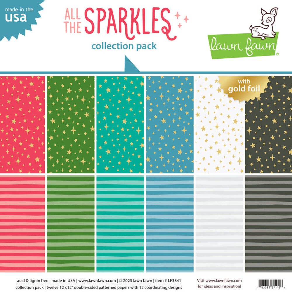 Lawn Fawn All The Sparkles 12x12 Inch Collection Pack (LF3841)