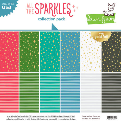 Lawn Fawn All The Sparkles 12x12 Inch Collection Pack (LF3841)